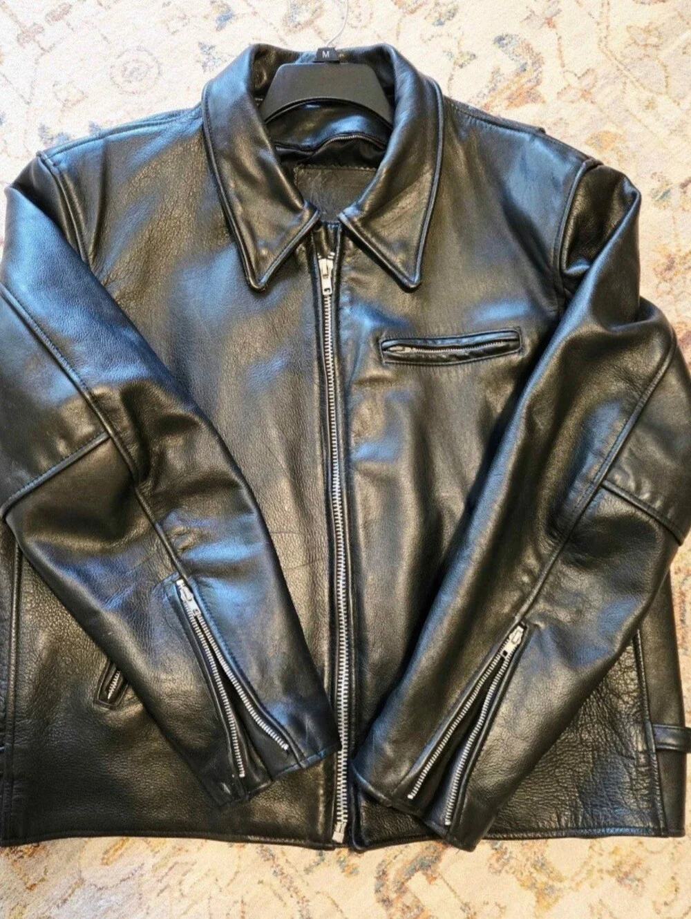 Mens Black Leather Jacket
